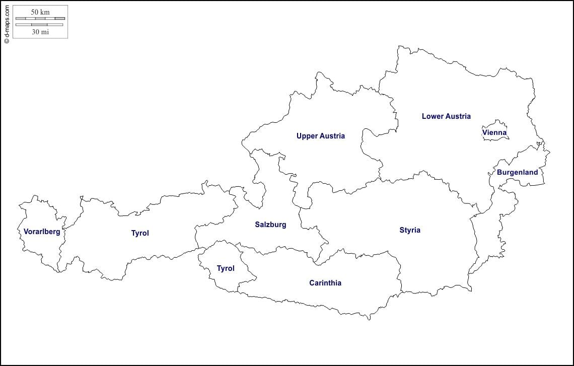 ಖಾಲಿ ನಕ್ಷೆ ಆಸ್ಟ್ರಿಯಾ