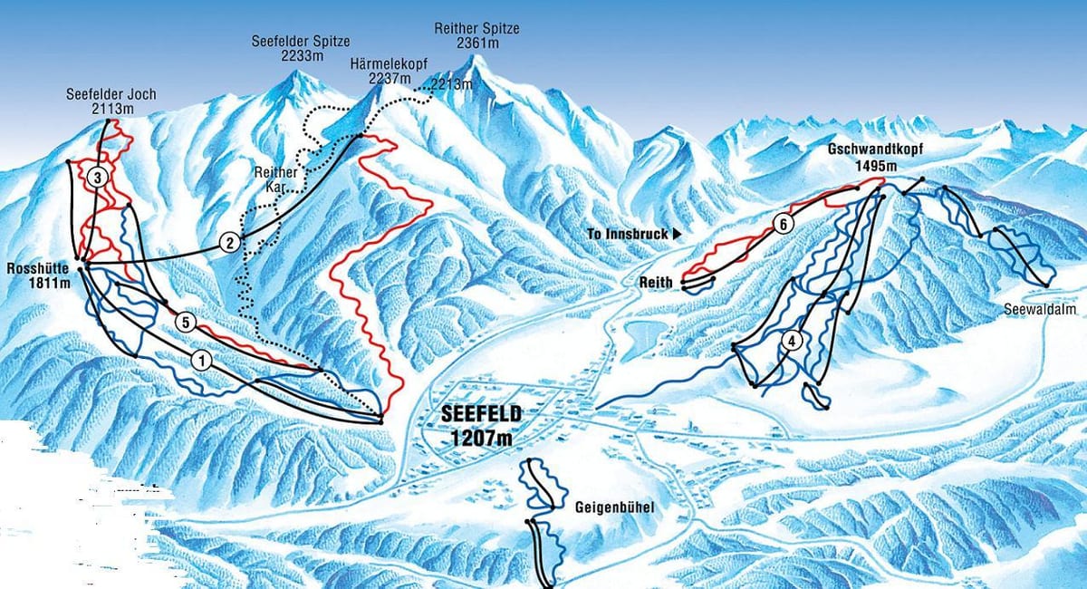ನಕ್ಷೆ seefeld ಆಸ್ಟ್ರಿಯಾ