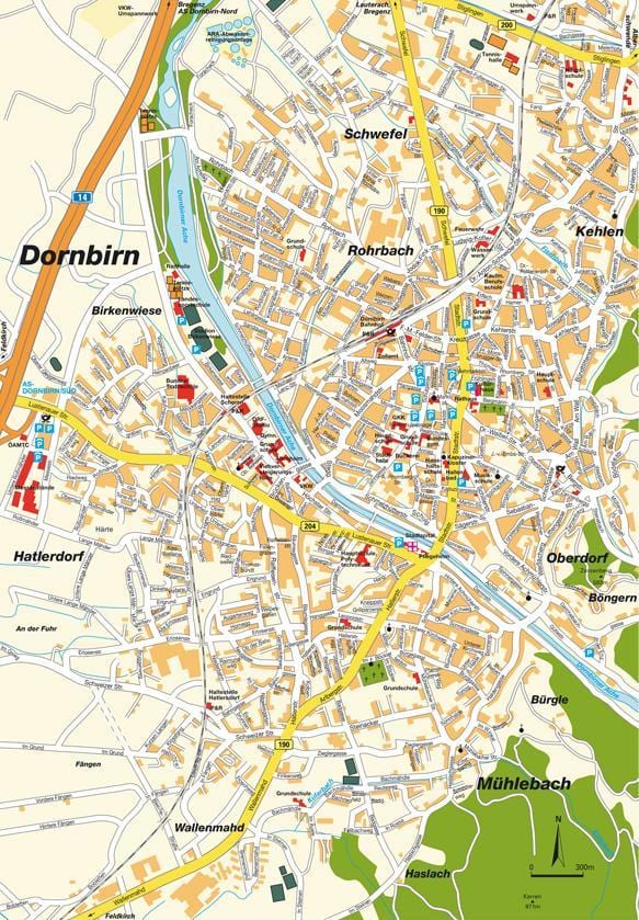 ನಕ್ಷೆ dornbirn ಆಸ್ಟ್ರಿಯಾ