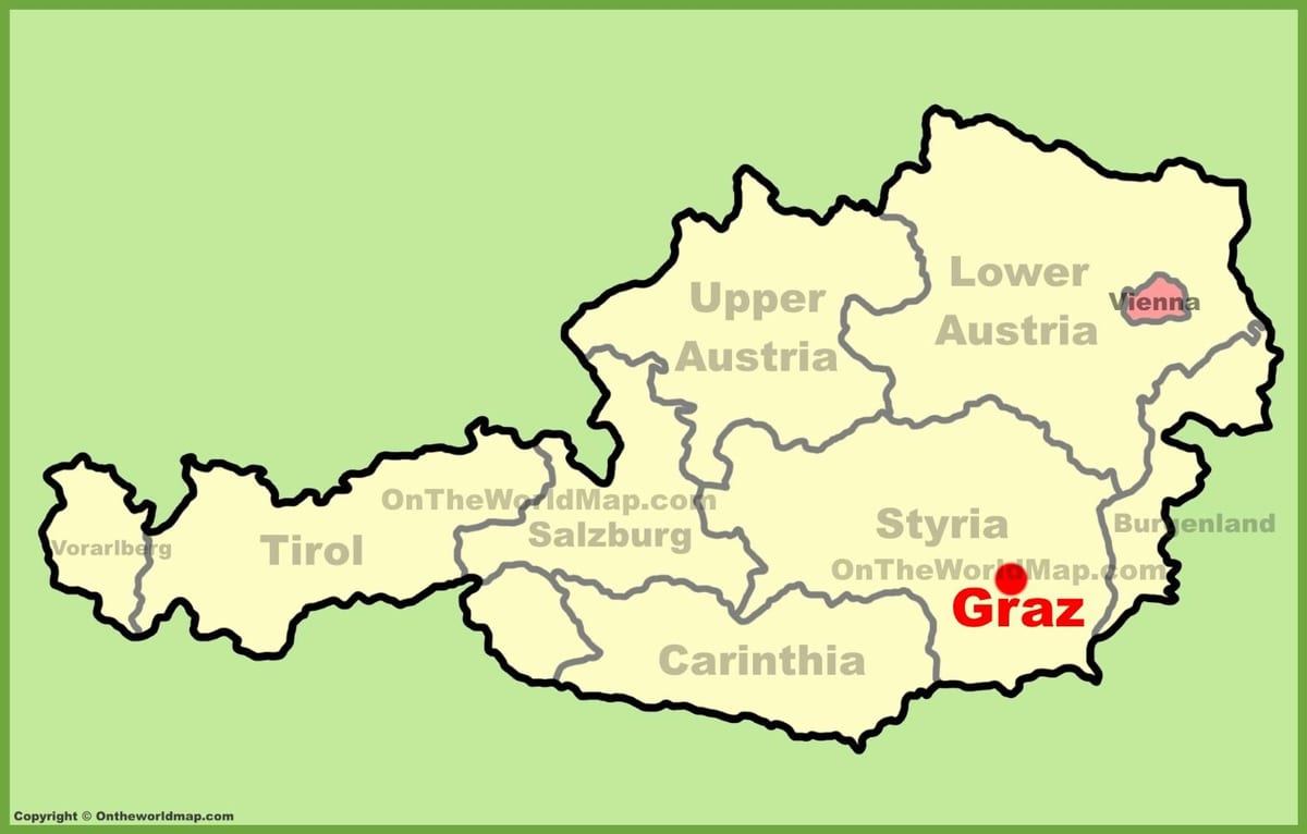 ನಕ್ಷೆ graz ಆಸ್ಟ್ರಿಯಾ