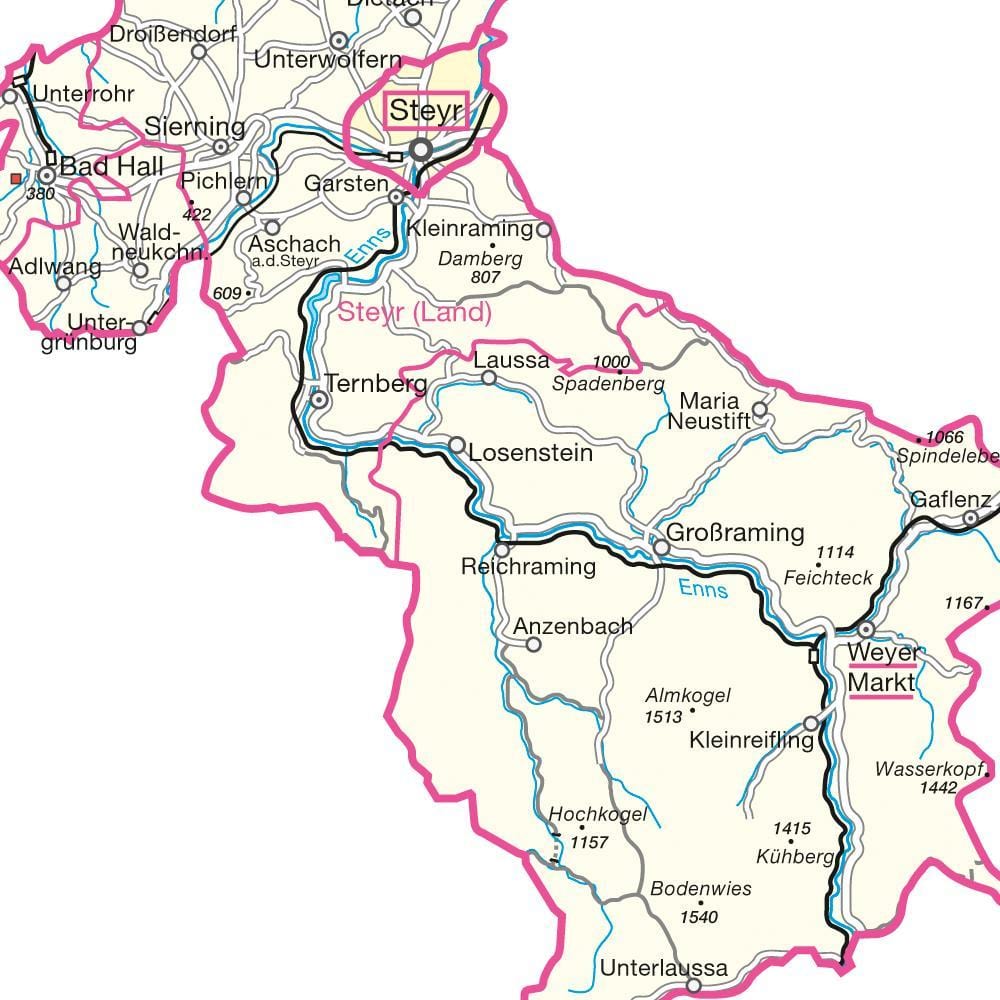 ನಕ್ಷೆ steyr ಆಸ್ಟ್ರಿಯಾ