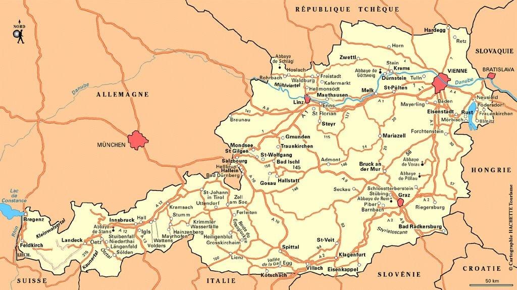 ನಕ್ಷೆ wien ಆಸ್ಟ್ರಿಯಾ