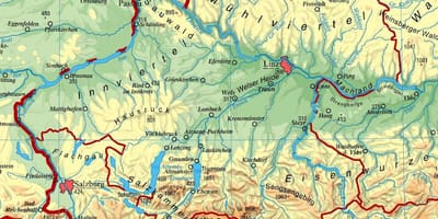 ನಕ್ಷೆ ಅಪ್ಪರ್ ಆಸ್ಟ್ರಿಯಾ