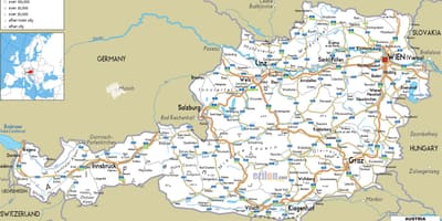 ನಕ್ಷೆ ಆಸ್ಟ್ರಿಯನ್ ಮಾರ್ಗ