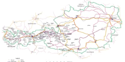 ನಕ್ಷೆ ಆಸ್ಟ್ರಿಯಾ ಟ್ರಾಮ್ 