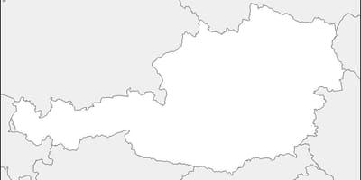ನಕ್ಷೆ ಆಸ್ಟ್ರಿಯಾ ನಕ್ಷೆ ಔಟ್ಲೈನ್