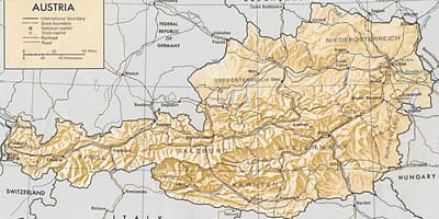 ಆಸ್ಟ್ರಿಯಾ ಭೌಗೋಳಿಕ ನಕ್ಷೆ