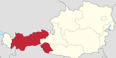 Tirol ಆಸ್ಟ್ರಿಯಾ ನಕ್ಷೆ
