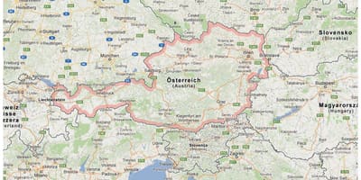 ಆಸ್ಟ್ರಿಯನ್ ಗಡಿ ನಕ್ಷೆ