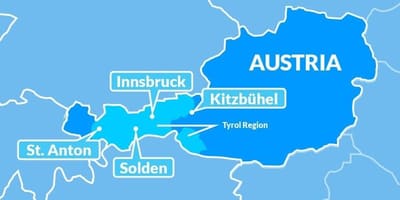 ನಕ್ಷೆ ನಕ್ಷೆ tirol ಪ್ರದೇಶ ಆಸ್ಟ್ರಿಯಾ